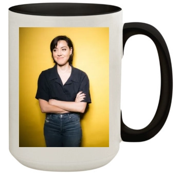 Aubrey Plaza 15oz Colored Inner & Handle Mug