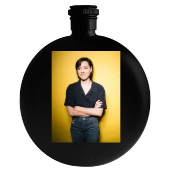 Aubrey Plaza Round Flask