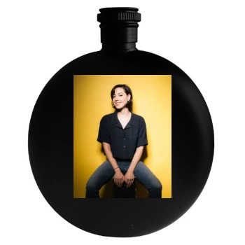 Aubrey Plaza Round Flask