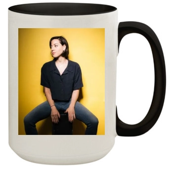 Aubrey Plaza 15oz Colored Inner & Handle Mug