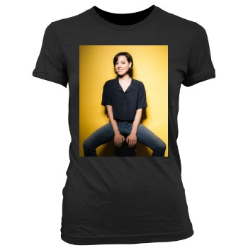 Aubrey Plaza Women's Junior Cut Crewneck T-Shirt