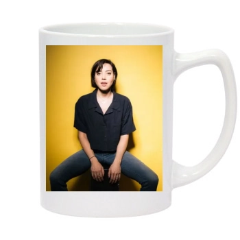 Aubrey Plaza 14oz White Statesman Mug