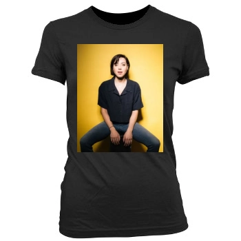 Aubrey Plaza Women's Junior Cut Crewneck T-Shirt