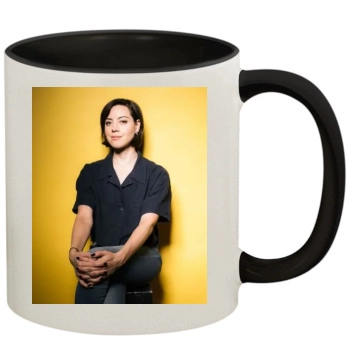 Aubrey Plaza 11oz Colored Inner & Handle Mug