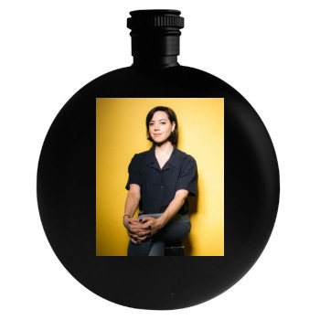 Aubrey Plaza Round Flask