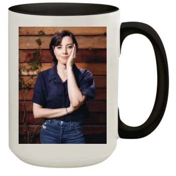 Aubrey Plaza 15oz Colored Inner & Handle Mug