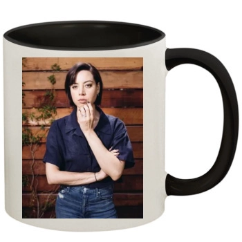 Aubrey Plaza 11oz Colored Inner & Handle Mug