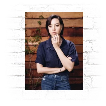 Aubrey Plaza Metal Wall Art