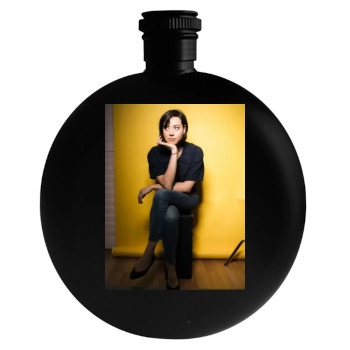 Aubrey Plaza Round Flask