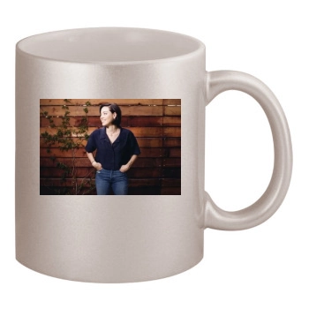 Aubrey Plaza 11oz Metallic Silver Mug