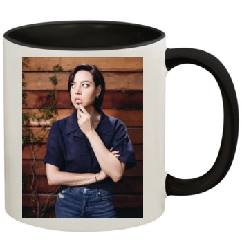 Aubrey Plaza 11oz Colored Inner & Handle Mug