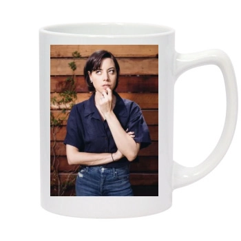 Aubrey Plaza 14oz White Statesman Mug