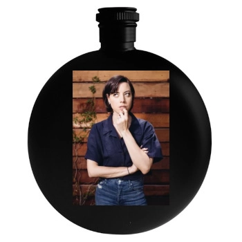 Aubrey Plaza Round Flask