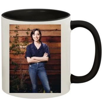 Aubrey Plaza 11oz Colored Inner & Handle Mug