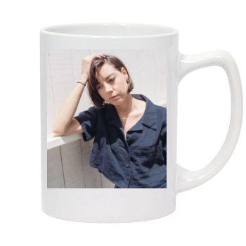 Aubrey Plaza 14oz White Statesman Mug