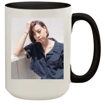 Aubrey Plaza 15oz Colored Inner & Handle Mug