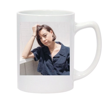 Aubrey Plaza 14oz White Statesman Mug