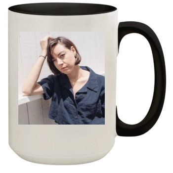 Aubrey Plaza 15oz Colored Inner & Handle Mug