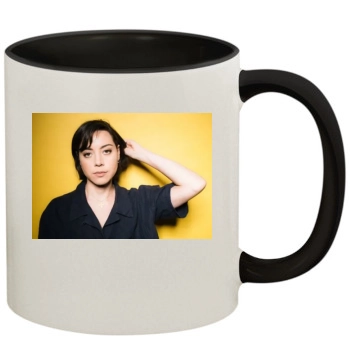 Aubrey Plaza 11oz Colored Inner & Handle Mug