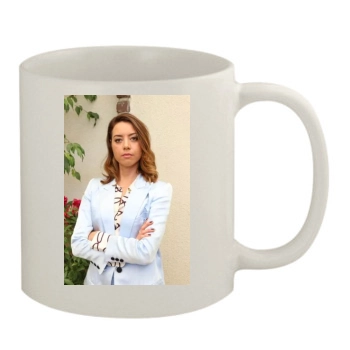 Aubrey Plaza 11oz White Mug