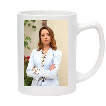 Aubrey Plaza 14oz White Statesman Mug