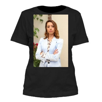 Aubrey Plaza Women's Cut T-Shirt