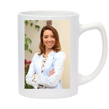 Aubrey Plaza 14oz White Statesman Mug