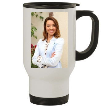 Aubrey Plaza Stainless Steel Travel Mug