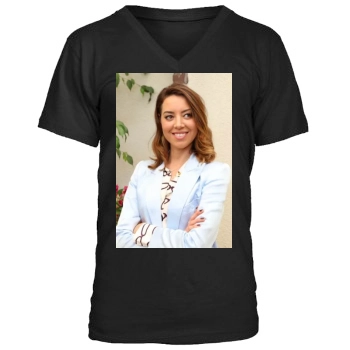 Aubrey Plaza Men's V-Neck T-Shirt