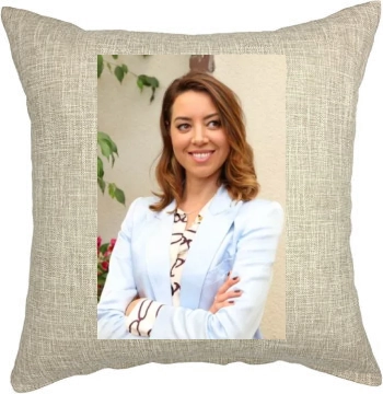 Aubrey Plaza Pillow