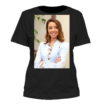 Aubrey Plaza Women's Cut T-Shirt