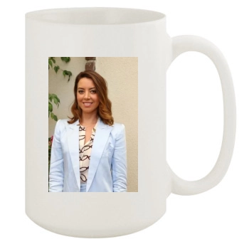 Aubrey Plaza 15oz White Mug