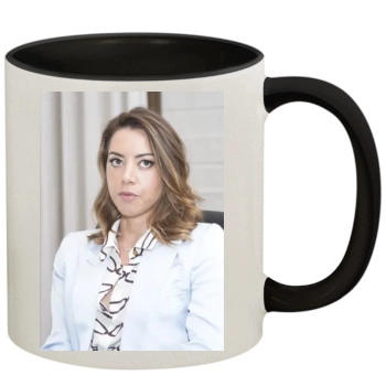 Aubrey Plaza 11oz Colored Inner & Handle Mug