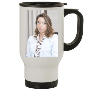 Aubrey Plaza Stainless Steel Travel Mug