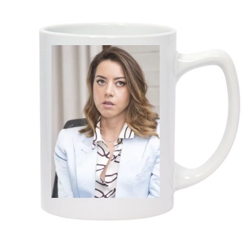 Aubrey Plaza 14oz White Statesman Mug