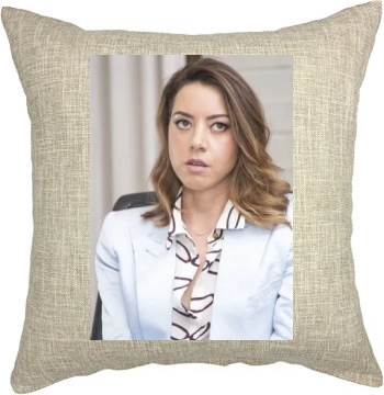 Aubrey Plaza Pillow