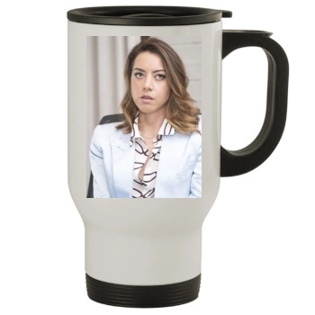 Aubrey Plaza Stainless Steel Travel Mug