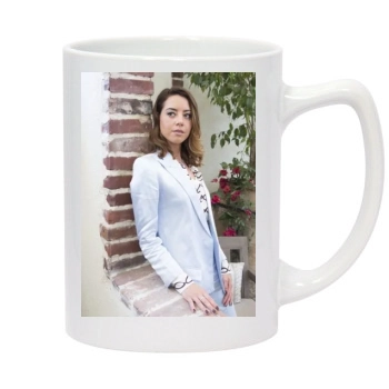 Aubrey Plaza 14oz White Statesman Mug