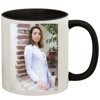 Aubrey Plaza 11oz Colored Inner & Handle Mug