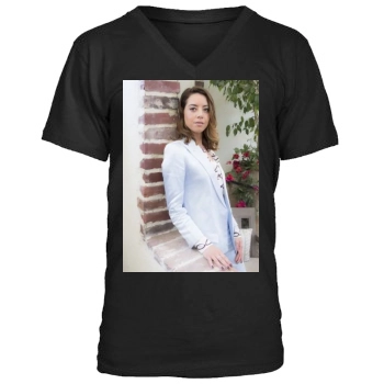 Aubrey Plaza Men's V-Neck T-Shirt