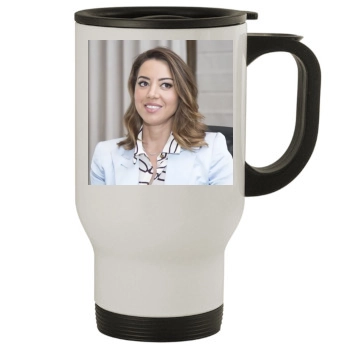 Aubrey Plaza Stainless Steel Travel Mug