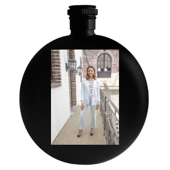 Aubrey Plaza Round Flask