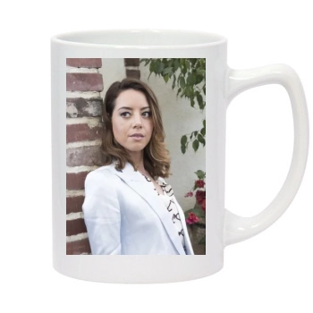 Aubrey Plaza 14oz White Statesman Mug