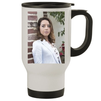 Aubrey Plaza Stainless Steel Travel Mug