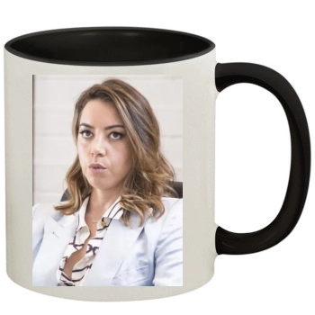 Aubrey Plaza 11oz Colored Inner & Handle Mug