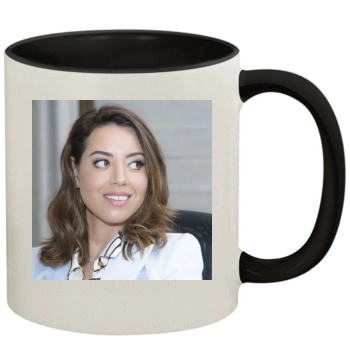 Aubrey Plaza 11oz Colored Inner & Handle Mug