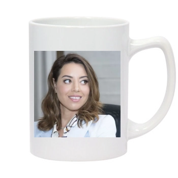 Aubrey Plaza 14oz White Statesman Mug