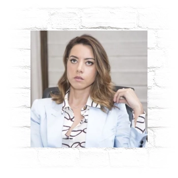 Aubrey Plaza Metal Wall Art