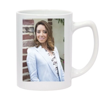 Aubrey Plaza 14oz White Statesman Mug