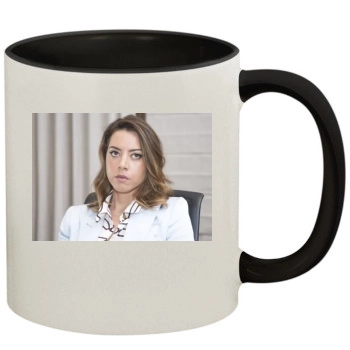 Aubrey Plaza 11oz Colored Inner & Handle Mug